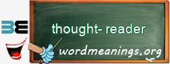 WordMeaning blackboard for thought-reader